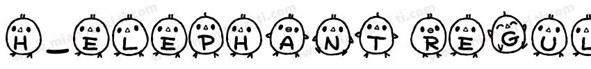 H_Elephant Regular字体转换